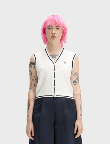 Жилет FRED PERRY Bttn-Through Txtrd Knit Tank
