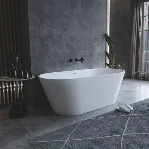 Cezares CZR-COMFORT-170-75-53-SSB Ванна из искусственного камня Solid Surface 1700x750x530