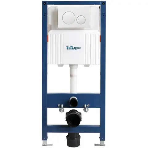 BelBagno BB-101-M-BC Инсталляция для подвесного унитаза в комплекте с кнопкой смыва