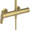 Ideal Standard La Dolce Vita BD674A2 Душевая система в комплекте с настенным смесителем для душа PVD Brushed Gold (Шлифованное Золото)
