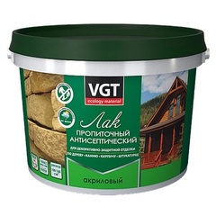Лак акриловый пропиточный антисептический для дерева и камня VGT / ВГТ