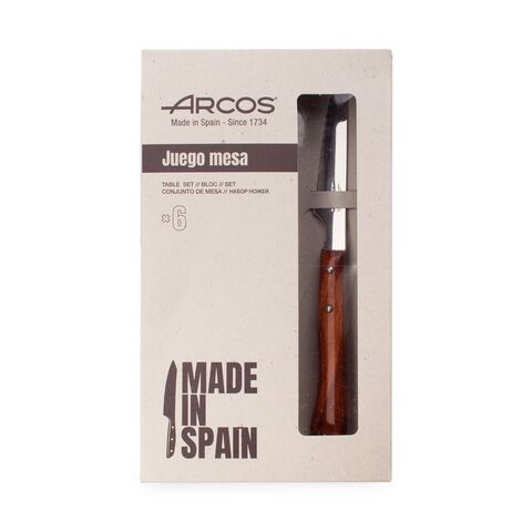 Набор столовых ножей для стейка 6 шт ARCOS арт.377600
