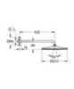 GROHE Rainshower 26557000 Душ верхний с кронштейном