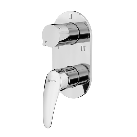 Lemark LM0428C Встраиваемый смеситель для ванны и душа, на три выхода, без аксессуаров, латунь/хром