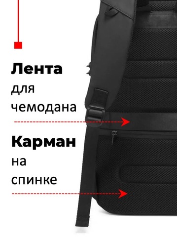 Картинка рюкзак городской Bange BG-7225 black - 9