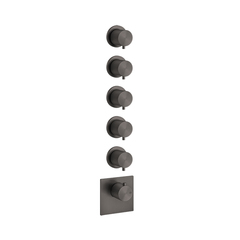 Gessi 316 54510#707 Встраиваемый термостатический смеситель на 5 источников, резьба 3/4