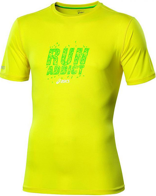 Футболка беговая мужская Asics Graphic Top yellow