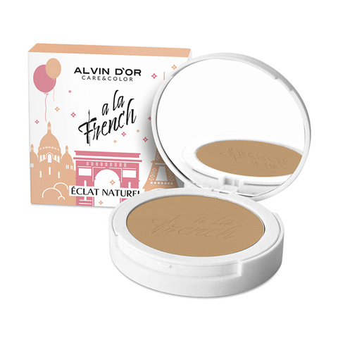 .Alvin D`or  A LA FRENCH ALF-03 Пудра  тон 04 Sand компактная фиксирующая Eclat Naturel   10g