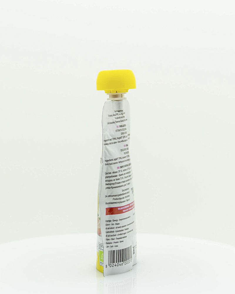 Пюре Bioitalia из Яблока, Клубники и Банана-Смузи 120 г