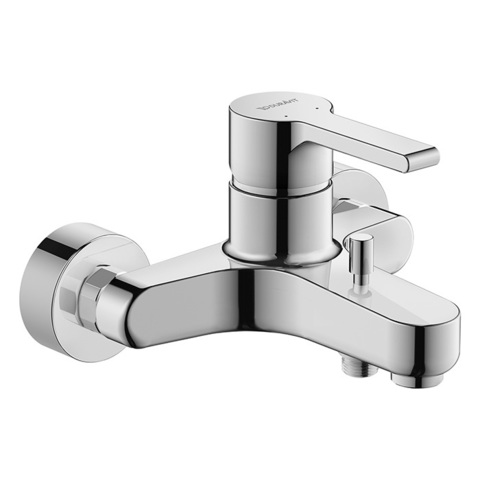 Duravit B.2 B25230000010 Смеситель для ванны настенный с обратным клапаном, цвет: хром