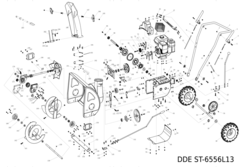 Фиксатор DDE троса снегоотбрасывателя ST6556L (8) (SJ-033B) (SJ-032B)