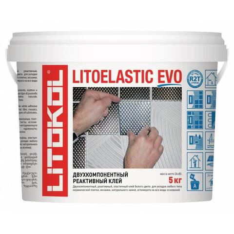 Клей для плитки двухкомпонентный Litokol Litoelastic EVO / Литокол Литоэластик ЭВО