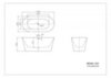 BelBagno BB306-1395 Отдельностоящая акриловая ванна, 139.5x68, цвет: белый