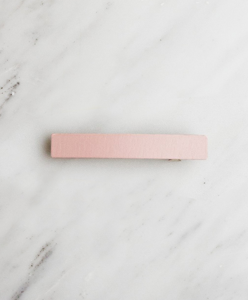 Заколка Bar Hair Clip mini пудрового цвета