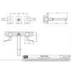Gessi Rilievo 59090#031 Встраиваемый смеситель для раковины на 3 отв, с изливом 213мм (внешние части), цвет: хром