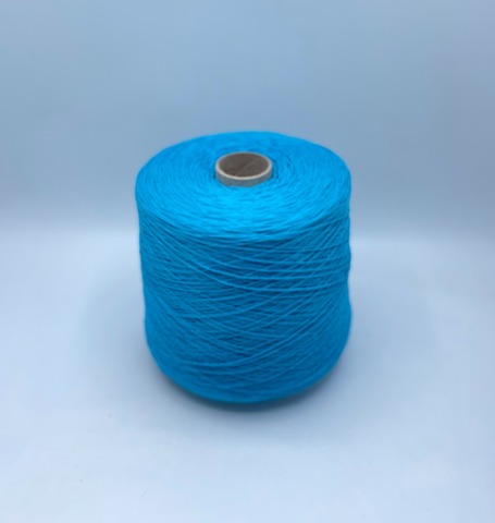 Бобинная пряжа (пр.Италия), art.Cotone, 350м/100 гр. 100%Хлопок, цвет-Голубая лазурь , арт.34836