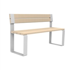 Скамья парковая PO-1500, 1500*505*866 мм, со спинкой