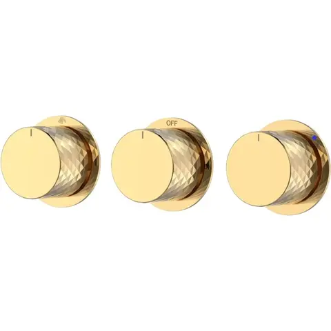 Boheme 124-3-G.1 Смеситель встроенный STICK DIAMOND GOLD 3-х проходной