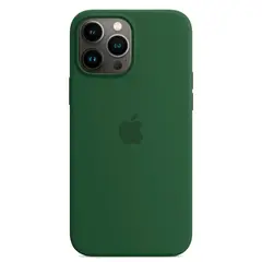 Силиконовый чехол с поддержкой MagSafe Apple Silicone Case для iPhone 13 Pro, Clover (Зеленый клевер)