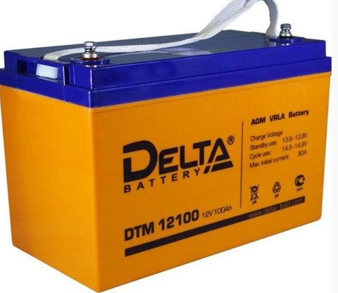 Аккумуляторная батарея Delta DTM 12100 L