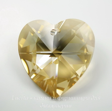 6228 Подвеска Сваровски Сердечко Crystal Golden Shadow (28 мм) ()