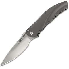 Фото Полуавтоматический складной нож Argus, CRKT 7030, сталь AUS-8 Satin Finish, рукоять алюминий, цвет Silver