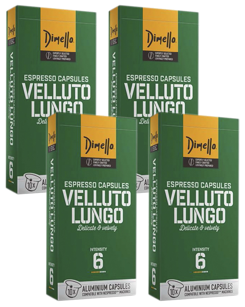 Dimello Кофе в капсулах Velluto Lungo 10 шт. - 4 уп.