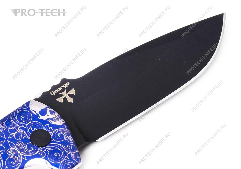 Нож Pro-Tech Rockeye Limited Edition Kellett Skulls - фотография 