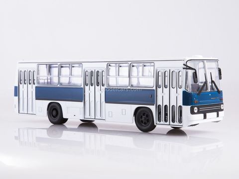 Ikarus-260 white-blue Soviet Bus (SOVA) 1:43