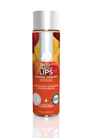 Ароматизированный любрикант "Сочный персик" / JO H2O Flavored Peachy Lips 4oz - 120мл.