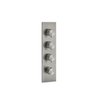 Gessi 316 54516#239 Встраиваемый термостатический смеситель на 3 источника, резьба 3/4" (внешние части), цвет: steel brushed