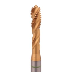 Метчик М 8,0х1,25 (Машинный, винт.) DIN371 HSSEPM-TiN 6h C/2-3P R39 90мм a=6,2 Volkel 30135