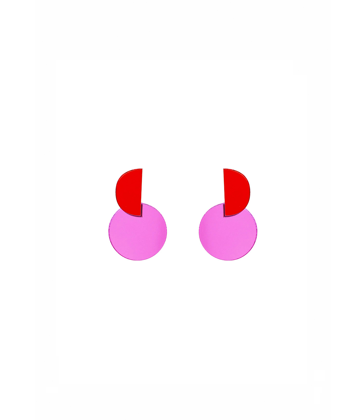 СЕРЬГИ PINK HALF MOON