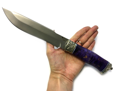 Нож Бизон, BOHLER S390, стабилизированная карельская береза