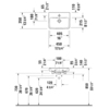 Duravit No.1 7434500002 Умывальник с переливом, с 1 отв.под смеситель 450х350 мм