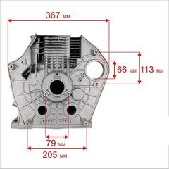 Цилиндр блок двигателя UNITED PARTS UD186 d86мм (эл. стартер) дизельный двигатель (90-1354)