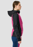 Премиальный костюм для лыж и зимнего бега Nordski Hybrid Hood Black/Fuchsia