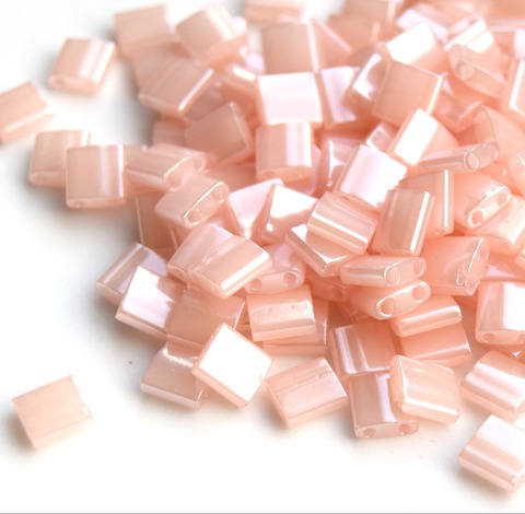 TL-0519 Бисер Миюки тила Розовый жемчуг /Miyuki Tila Ceylon Pink Pearl