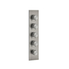 Gessi 316 54518#239 Встраиваемый термостатический смеситель на 4 источника, резьба 3/4" (внешние части), цвет: steel brushed