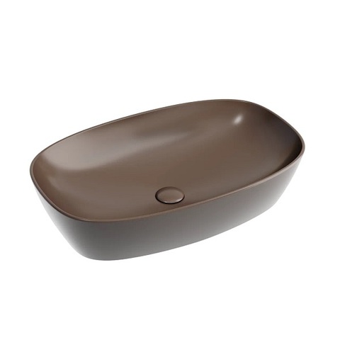 Ceramica Nova Element CN6049MDB Умывальник чаша накладная овальная, 60x38, цвет: темно-коричневый матовый