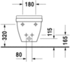 Duravit Starck 3 2280150000 Биде подвесное
