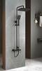 BelBagno Acqua ACQUA-DOCM-NERO Душевая система со смесителем, цвет: чёрный