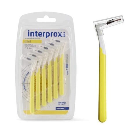 Межзубные ершики Interprox Plus Mini, желтые 6 шт