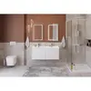 BelBagno KRAFT-1200-4C-SO-BO База под раковину подвесная с фрезерованными ручками по всей длине фасада с чет-мя выкатн. ящ., Bianco Opaco, 1200x455x500