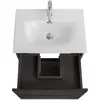 BelBagno UNO-MINI-500-2C-SO-GSO База под раковину подвесная с фрезеров. ручк. по всей длине фасада с двумя выкатн. ящ., Темно-Серый Мат., 500x395x608
