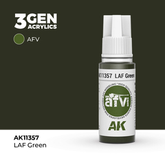 Акриловая краска AK Interactive LAF Green 3GEN AFV, 18мл