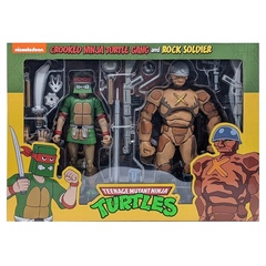 Коллекционная фигурка NECA TMNT: Crooked Ninja Turtle Gang and Rock Soldier (2-Pack)
