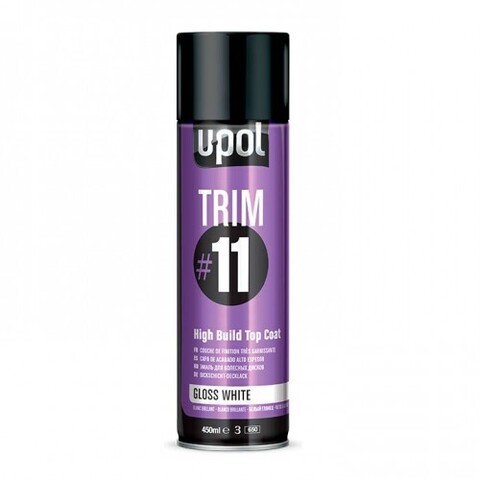 U-POL TRIM#11 ЭМАЛЬ ВЫСОКОУКРЫВИСТАЯ белый глянец 450мл