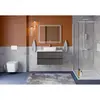 BelBagno KRAFT-1000-2C-SO-GSO База под раковину подвесная с фрезерованными ручк. по всей длине фасада с двумя выкатн. ящ., Темно-Серый Мат.,1000x455x500