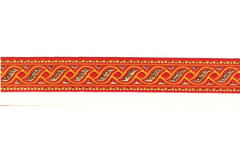 Тесьма жаккард с метанитом, с1857, рис. 9006, ш. 2,2 см
